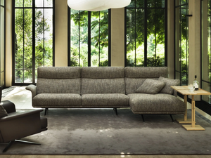 NILSON - 3 seater fabric sofa with headrest - Sofa by Verzelloni