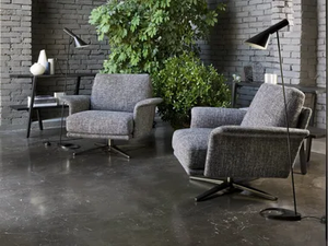 NILSON - Swivel armchair with armrests - Armchair by Verzelloni