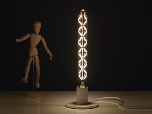 FUSE - LED glass and steel table lamp - Table lamp by Vesoi