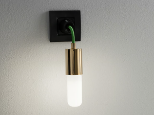 IDEAPASSO - Glass and steel wall lamp / steplight - Wall lamp by Vesoi