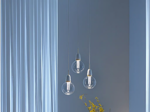 OTTOWATT - LED dimmable blown glass pendant lamp - Ceiling lamp by Vesoi