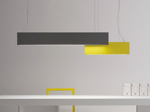 PANTONE - LED dimmable steel and wood pendant lamp - Ceiling lamp by Vesoi