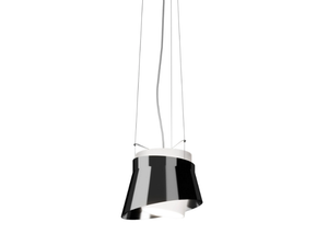 ARIA SP - Glass and steel pendant lamp - Ceiling lamp by Vetreria Vistosi