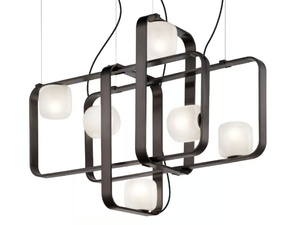 GROOVE SP 4 - Metal pendant lamp - Ceiling lamp by Vetreria Vistosi