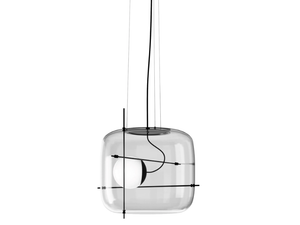 PLOT - LED blown glass pendant lamp - Ceiling lamp by Vetreria Vistosi