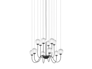 PUPPET SP 12 P - Blown glass pendant lamp - Ceiling lamp by Vetreria Vistosi