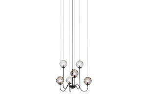 PUPPET SP 6P - Blown glass pendant lamp - Ceiling lamp by Vetreria Vistosi