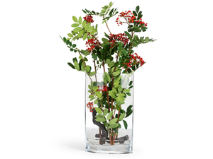 ETERNITY VASE TEAR BERRIES - Floral composition with glass vase - Styling by VGnewtrend
