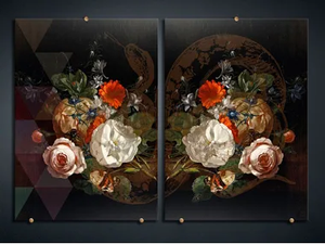 FANCY BOUQUET 1 - Print on glass - Styling by VGnewtrend