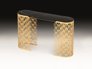 FITZGERALD - Oval marble console table - Console by VGnewtrend