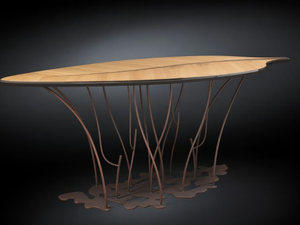FOGLIA FENICE - Wooden high table - Table by VGnewtrend