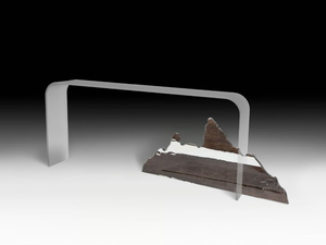 MOUNTAIN ALTAR - Rectangular glass console table - Console by VGnewtrend