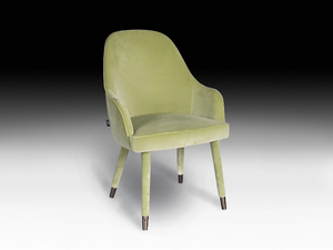 PAULETTE - Upholstered velvet chair with armrests - Chair by VGnewtrend