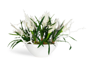 SHIP BROMELIA - Floral composition with ceramic vase - Styling by VGnewtrend