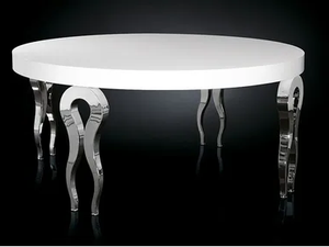 SILHOUETTE - Lacquered round steel living room table - Table by VGnewtrend