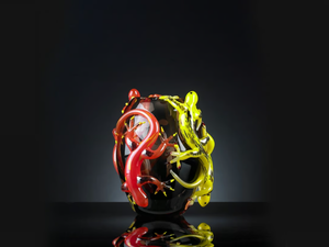 SMALL 4 GECKOS - Glass vase - Styling by VGnewtrend