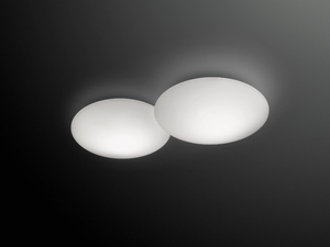PUCK - Glass wall lamp / ceiling lamp - Wall lamp by Vibia