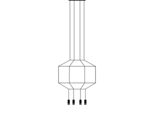 WIREFLOW 0301 / 0401 - LED aluminium pendant lamp - Ceiling lamp by Vibia