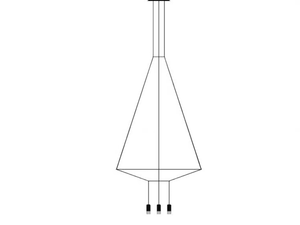 WIREFLOW 0304 / 0404 - LED aluminium pendant lamp - Ceiling lamp by Vibia