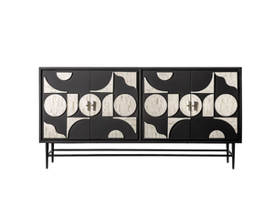 ATHY - Wooden sideboard with doors - Cabinet by Vical Home