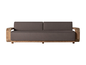 CORBA - 3-seater fabric and wooden sofa - Sofa by Vical Home