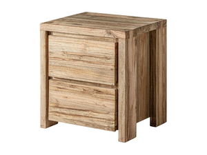 LUX - Solid wood bedside table with drawers - Side table by Vical Home