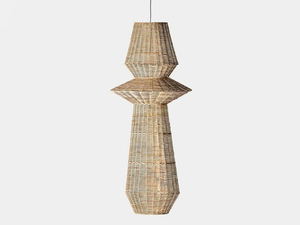 PLISSÉ RATTAN - Rattan pendant lamp - Ceiling lamp by Vical Home