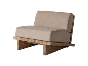 PURE - Fabric and wooden armchair - Armchair by Vical Home