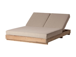 PURE - Recliner fabric and wooden garden bed - Armchair by Vical Home