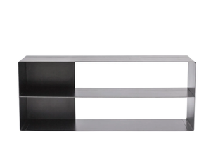 QUATTRO - Square steel bedside table - Cabinet by VIDAME EDITIONS
