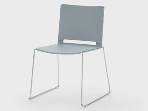 DAISY - Sled base plastic chair with linking device - Chair by Viganò
