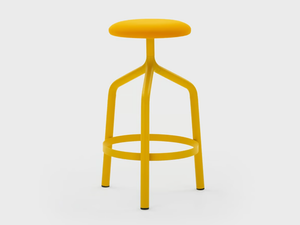 JOE - High fabric stool with footrest - Stool by Viganò