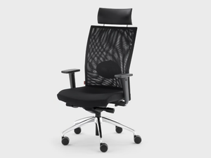 QUEEN MESH - Swivel high-back fabric office chair - Office Chair by Viganò