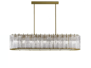DRUM OVAL 9 - Murano glass pendant lamp - Ceiling lamp by VILLARI