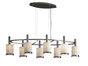 GILDA 8 - Brass pendant lamp - Ceiling lamp by VILLARI