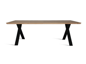 ALBERT X BASE - Rectangular steel and wood table - Table by Vincent Sheppard