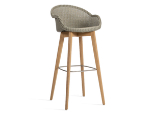 AVRIL - High Lloyd loom stool with armrests - Stool by Vincent Sheppard