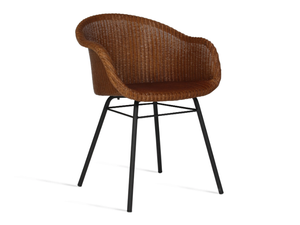 AVRIL - Lloyd loom chair with armrests - Chair by Vincent Sheppard