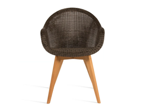 EDGAR - Wicker garden chair with armrests - Chair by Vincent Sheppard