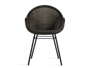 EDGAR - Wicker garden chair with armrests - Chair by Vincent Sheppard