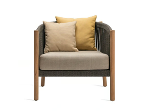 LENTO - Rope garden armchair with armrests - Armchair by Vincent Sheppard