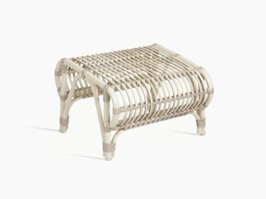 LUCY - Rectangular wicker garden footstool - Pouf by Vincent Sheppard