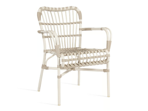LUCY - Wicker garden chair with armrests - Chair by Vincent Sheppard