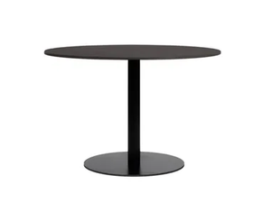 RONDA - Round steel and wood dining table - Table by Vincent Sheppard