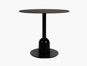 SPHERA - Round steel and wood garden table - Table by Vincent Sheppard