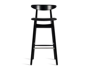 TEO - High beech stool with integrated cushion - Accessories by Vincent Sheppard