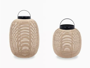 TIKA - Solar powered wicker lantern - Styling by Vincent Sheppard
