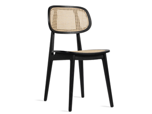 TITUS - Chair in veneered oak and woven cane - Chair by Vincent Sheppard