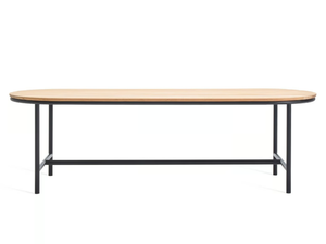 WICKED - Oval aluminium and wood garden table - Table by Vincent Sheppard
