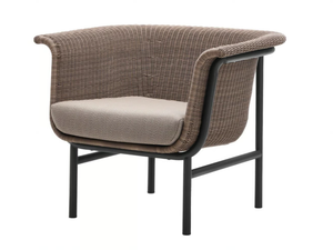 WICKED - Wicker garden armchair with armrests - Armchair by Vincent Sheppard